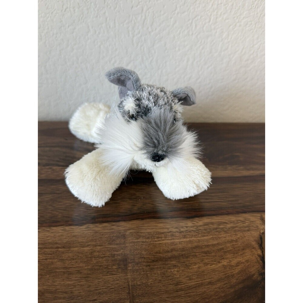 Aurora World Plush - Mini Flopsie - STEIN the Schnauzer Dog (8 inch) - New